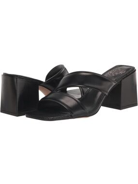 EUC Vince Camino Black Leather Block Heels size 8~$89 worn once!